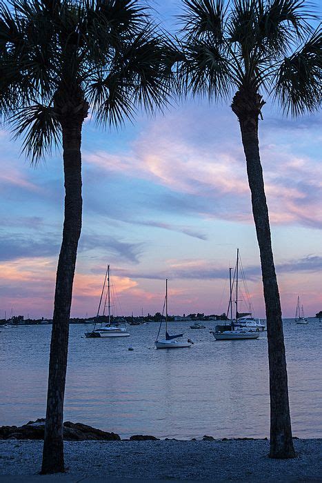 Sarasota FL Bayfront Park Sunset Florida Boats | Sarasota fl, Sarasota ...