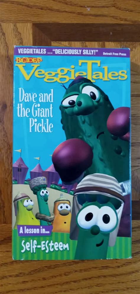 Veggietales Dave And The Giant Pickle Vhs 1998