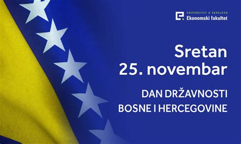 Sretan Dan državnosti Bosne i Hercegovine | Ekonomski fakultet u Sarajevu