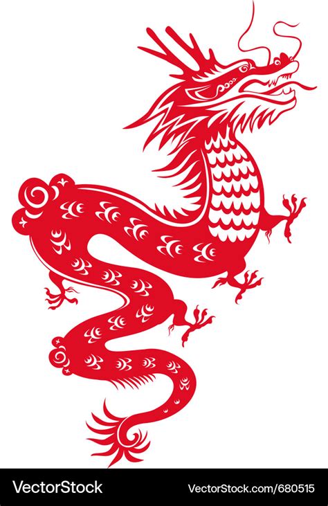 Chinese dragon Royalty Free Vector Image - VectorStock