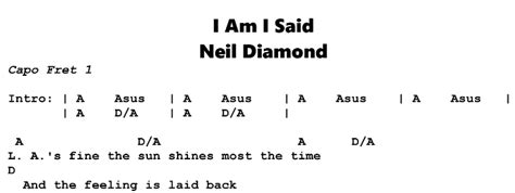 Neil Diamond – I Am I Said | Guitar Lesson, Tab & Chords | JGB