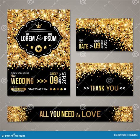 Gold Confetti On Black Background. Vector Festive | CartoonDealer.com ...