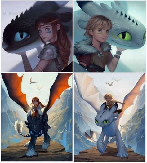 Harold&&Astrid dragons light Fury toothless night fury night lights cute Httyd Dragons, Cute ...