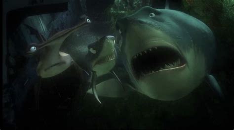 In Finding Nemo, Bruce the shark starts crying when Marlin starts talking about Nemo, saying “I ...