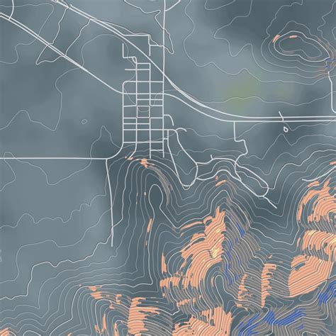 Worley - Idaho Map Print in Afternoon — JACE Maps