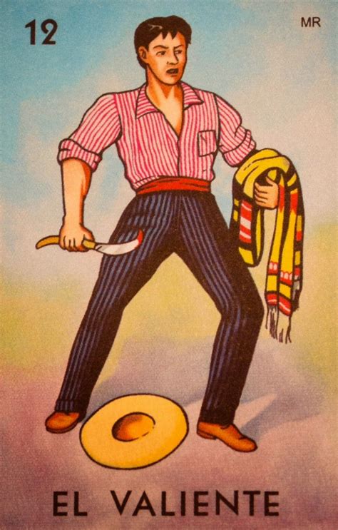 El valiente y su tranchete . ~Loteria Mexicana. | Loteria cards ...