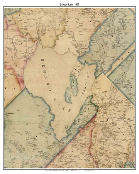 Sebago Maine Map - Time Zones Map