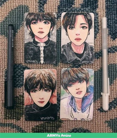 V, Jimin, Suga & Kookie Fanart | Bts fanart, Kpop fanart, Fan art