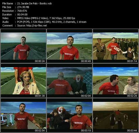 Jarabe De Palo - Bonito - Download Music Video Clip from VOB Collection «MixMash Latin Party Vol.1»