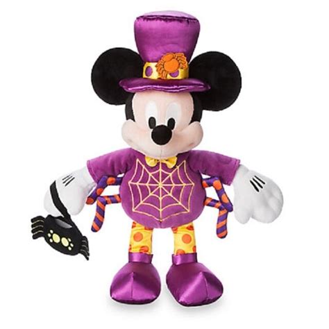 DISNEY STORE MICKEY MOUSE SPIDER HALLOWEEN PLUSH 2017 NWT SATIN TRIMMINGS | eBay