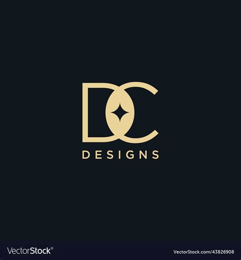 Dc creative logo design Royalty Free Vector Image