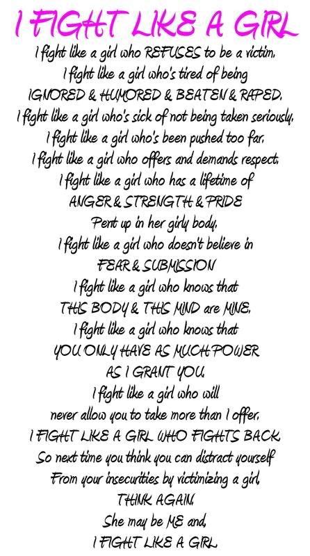 i fight like a girl | Girls be like, Fight like a girl, Quotes