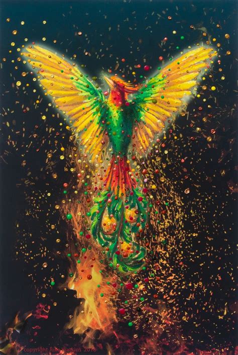 The Energy Art Store By Julia Watkins — Phoenix Rising Energy Painting - Giclee Print