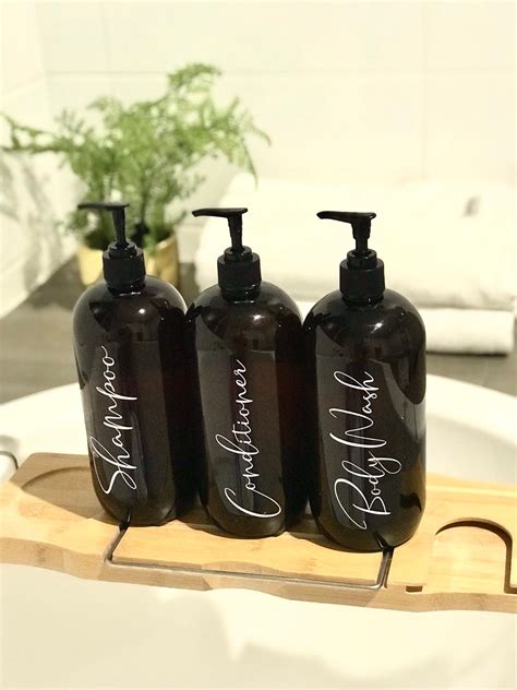 Shampoo Bottle Labels//1L Pump Bottle Labels | Etsy