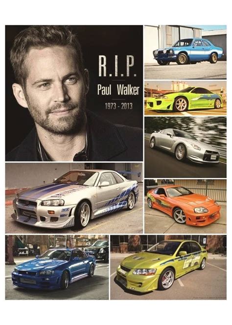 All of Brian O'Conner's cars throughout F&F. Rest In… | Paul walker car, Paul walker, Fast and ...