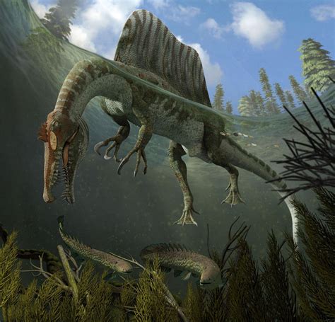 Spinosaurus Hunting in the Water by WillDinoMaster55 on DeviantArt