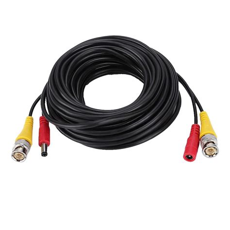 Camera Cable 60ft Security Camera Cable with Video Cables for CCTV ...