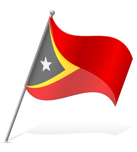 flag of East Timor vector illustration 516215 Vector Art at Vecteezy