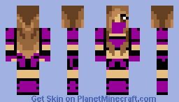 ninja girl purple Minecraft Skin