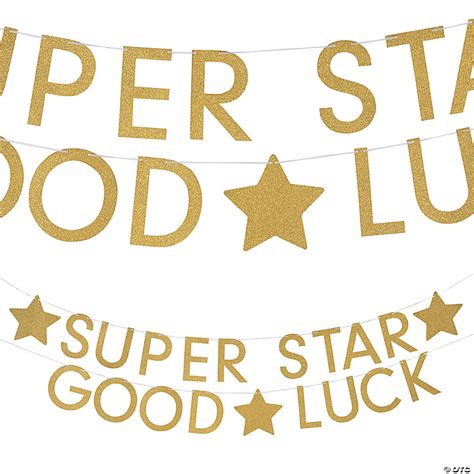 Super Star Good Luck Banner – 2 Pc. | Oriental Trading