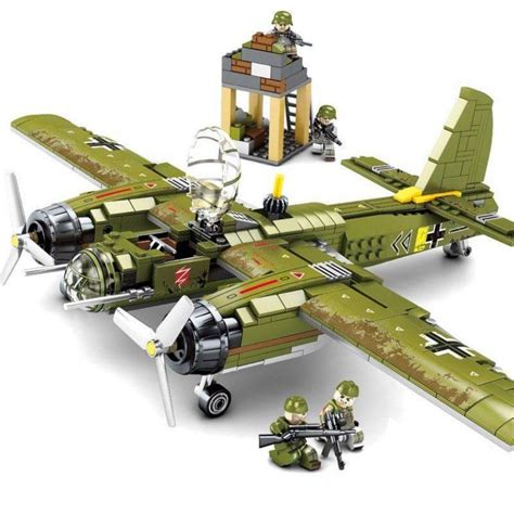 Junkers Ju 88 German Bomber - 559 Pieces - BrickArmyToys