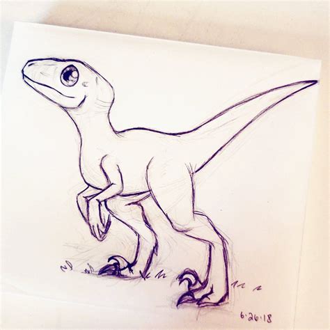 Character design | Dinosaur sketch, Dinosaur illustration, Velociraptor ...