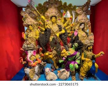 Idol Goddess Durga Pandal Durga Puja Stock Photo 2273065175 | Shutterstock