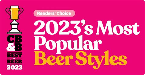 Best in Beer Reader’s Choice: 2023’s Most Popular Beer Styles | Craft ...