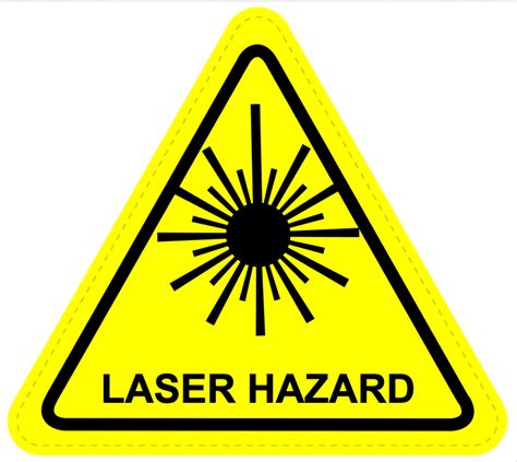 Laser Hazard Warning Sign Sticker