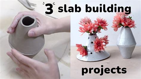 3 Slab Pottery Projects // How to use Slab Templates - YouTube