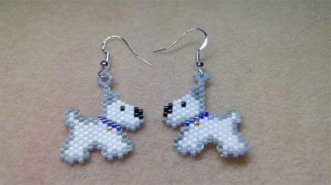 Snowy earrings, threadabead pattern | Kids jewelry, Beaded jewelry, Beads