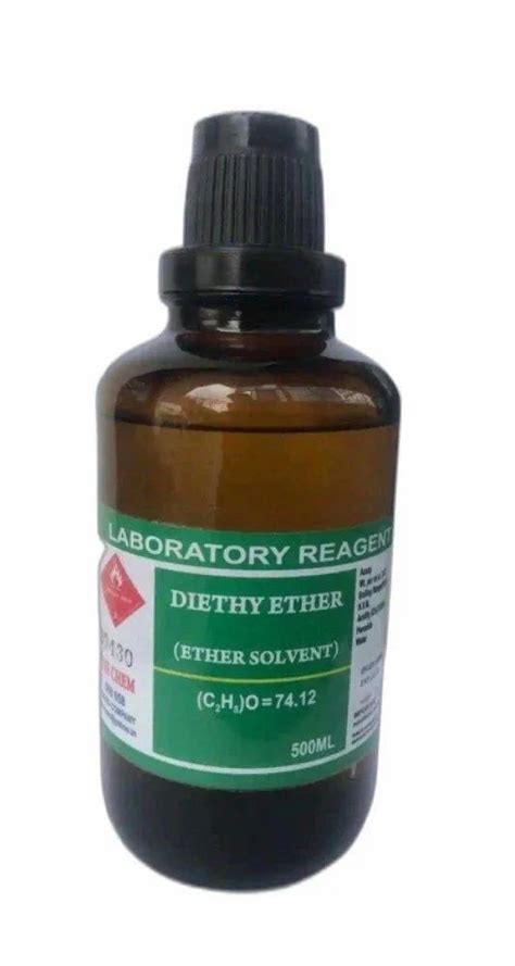 500ml Diethy Ether Solvent at Rs 350/500 ml | Ether solution in ...