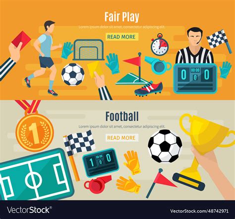 Soccer banner set Royalty Free Vector Image - VectorStock