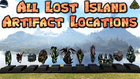 All 11 Artifact Locations On Lost Island in Ark Survival Evolved - YouTube