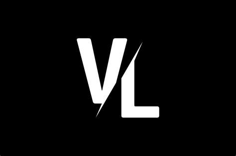 the letters v and l are white on black