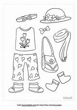 Free Clothes Coloring Page  Printables Kidadl sketch template