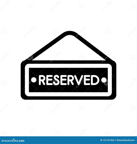 Reserved Icon. Trendy Reserved Logo Concept on White Background Stock ...