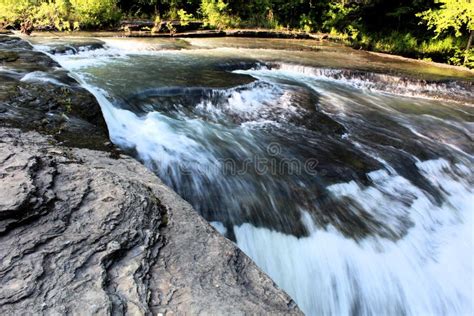 Haw Creek Falls Recreation Area in Arkansas Stock Photo - Image of sand ...