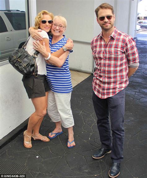 Jason Priestley celebrates 44th birthday with wife and mother at ...