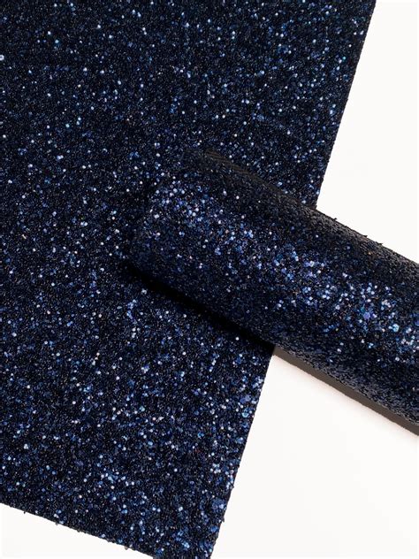 Navy Blue - Glitter Fabric Sheet