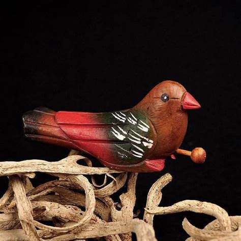 Tebru Bird Whistle Child,Cute Magpie Shaped Bird Call Whistle Kids Wooden Gift Musical Toy Room ...