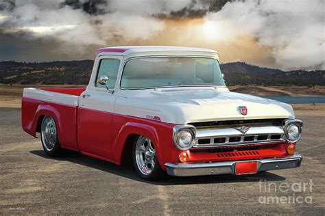 1958 Ford F100 'Custom Cab' Pickup Photograph by Dave Koontz - Pixels