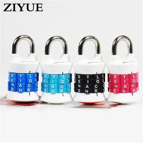 Free Shipping Locks Can Be Adjusted Password Locks, Four Passwords, Letters, Four Colors-in ...