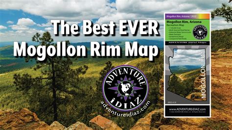 MAP OF THE MOGOLLON RIM; ARIZONA. Planning your trip with the BEST ...