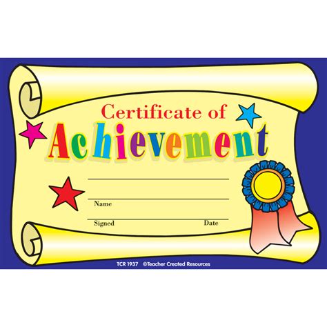 Certificate of Achievement Awards - TCR1937 | Teacher Created Resources