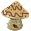 Mushroom Emoji Cartoons icons by Vector Toons
