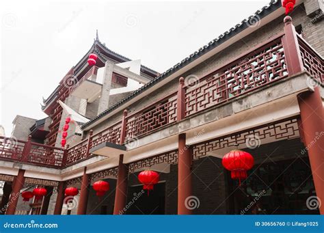 Chinese Architecture--the Balcony Stock Photo - Image of landmark, east ...