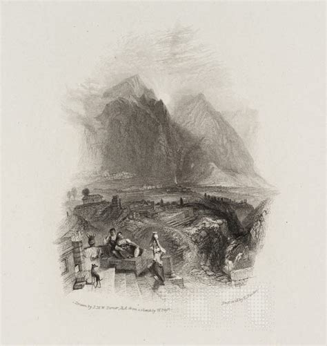 Parnassus and Castalian Spring, engraved by E. Finden, Joseph Mallord William Turner, 1833 ...