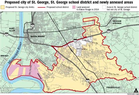 Annexations are shrinking proposed city of St. George, but the school district is a different ...