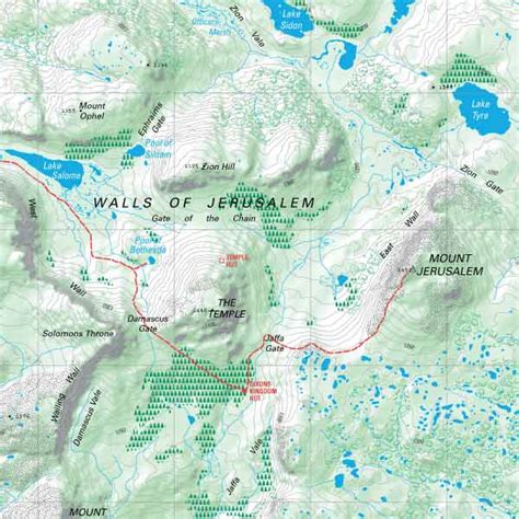 TASMAP eShop - buy Tasmanian maps online - Walls Of Jerusalem National Park - Product Details